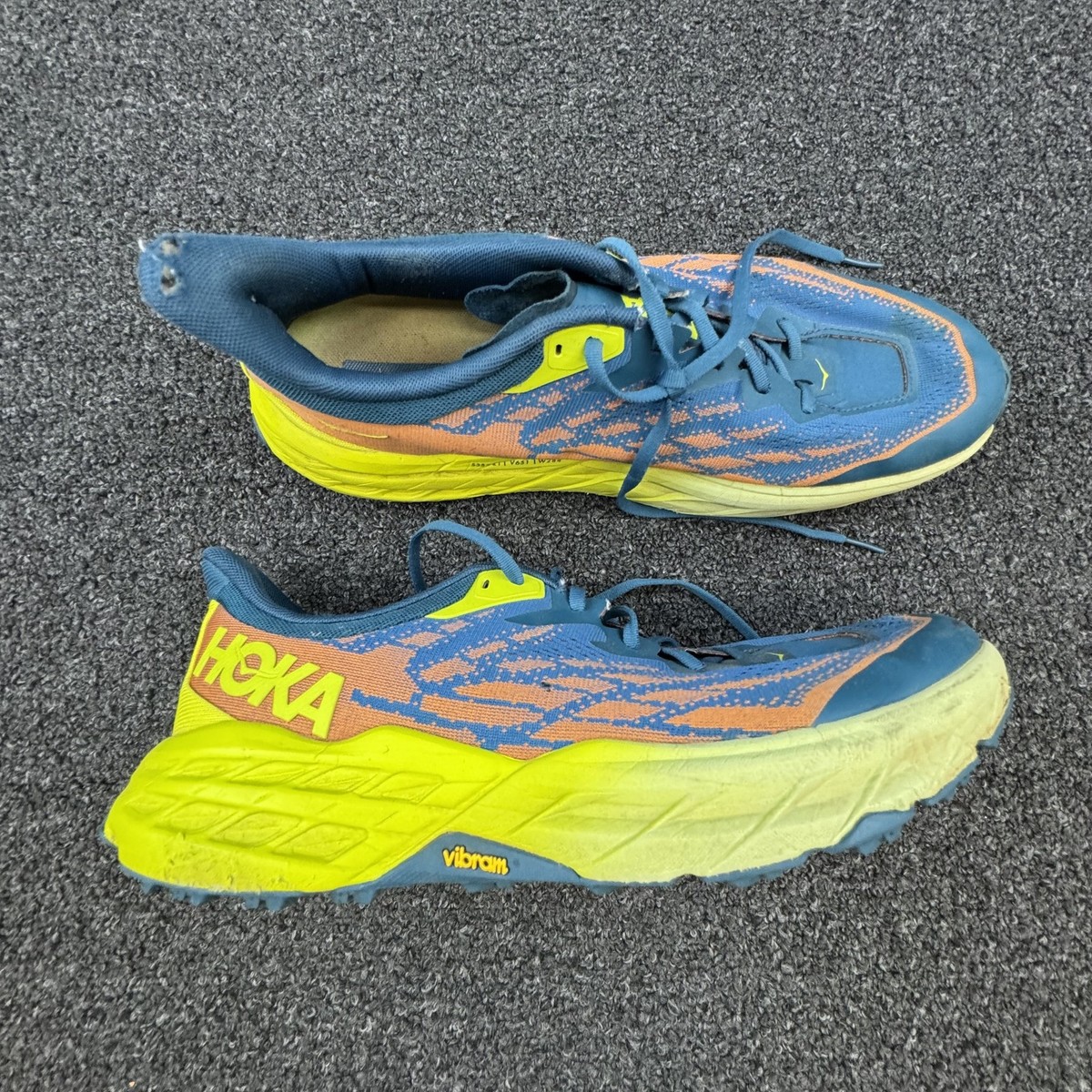 HOKA Speedgoat Trail Running Shoes Mens 13 Vibram Sole Sneakers