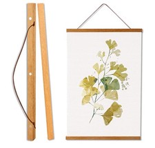WITCOLOR Magnetic Poster Hanger Frame, Teak Magnet Poster Frame 10"