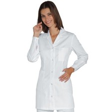 MARBELLA women's jacket with buttons in 100 cotton white 