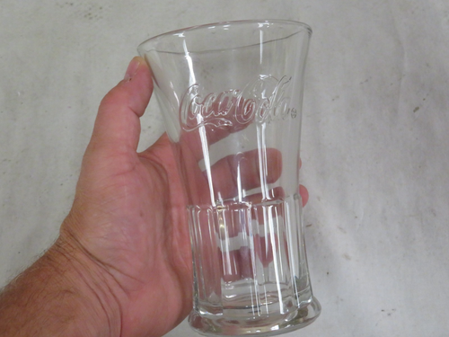 Vintage Coca-Cola- Heavy Flared Rim Clear Libby Glasses - Set Of 2 - Picture 4 of 4