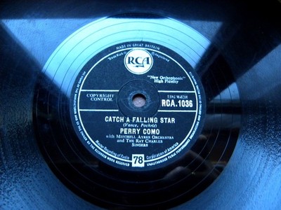 0822/ PERRY COMO-Catch a falling star Magic moments-JUKEBOX-HITS-78rpm Schellack