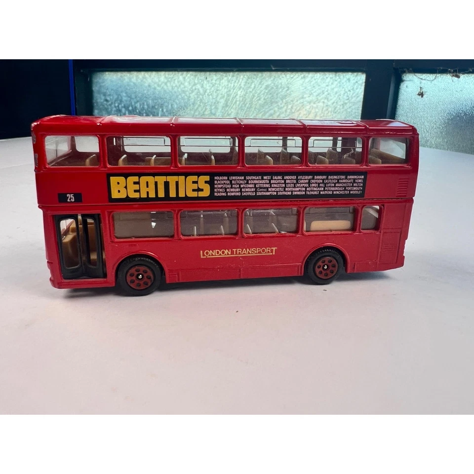 Lot of 2 Vintage Corgi Diecast London Double Decker Buses Beatties Toy Vehicles - Image 2 of 4
