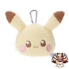 NEW Pokepiece Plush Pouch Pikachu Plush Width approx. 16cm