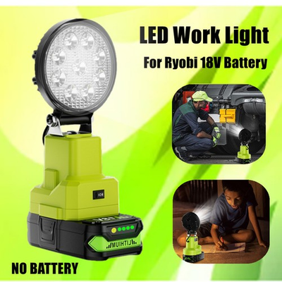 #ad Cordless LED Work Light for Ryobi 18V One Li ion Battery 27W 2100LM No battery $16.99