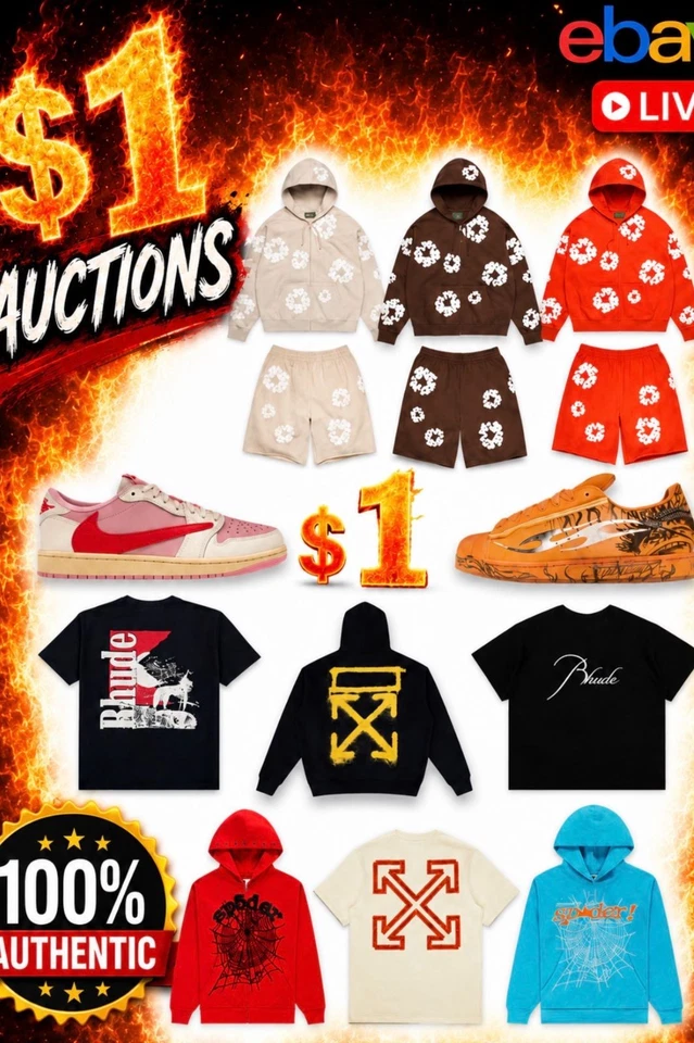 $1 SPECIAL SUNDAY🚨Off White+Rhude+Denim Tears+Sp5der+Supreme+Civil+Shoes🚨