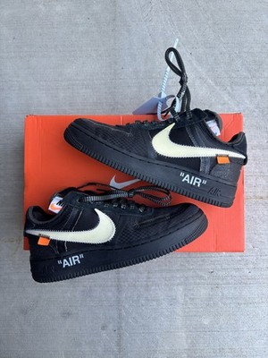 Nike Off White X Nike Air Force 1  Black  Size 4 