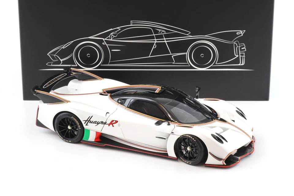 1:18 LCD Models Pagani Huayra R 2021 Pearl White LCD18012-PW - Image 2 of 4