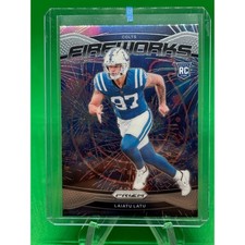 2024 Panini Prizm Fireworks #17 Laiatu Latu RC Indianapolis Colts