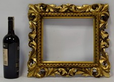 Cavallini & Co - Cornice Fiorentina Da Tavolo In Legno - 8x8 Cm - Fatte A Mano A Firenze Con Foglia Oro - Colore Crema Classico