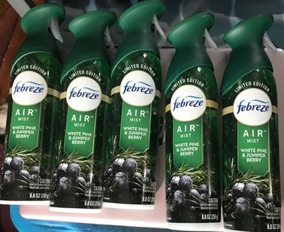 Febreze Air Limited Edition White Pine & Juniper Berry Air Freshener Lot Of 6