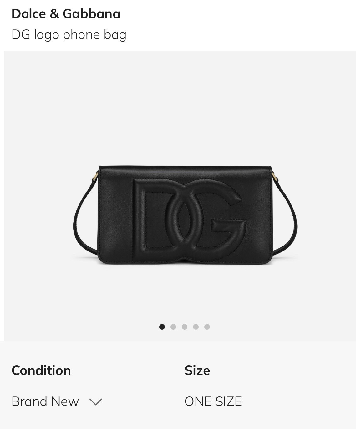 Dolce & Gabbana Logo Phone Clutch Bag NWT