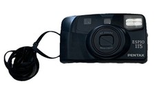Pentax Espio 115 Camera Point Shoot Compact Film Tested Works Used Black AF