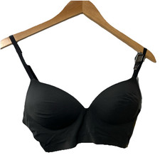 True Co. True Everybody Boost Plunge Bra Women's Black Size M Wireless Push Up