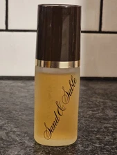 Vtg 1980's Coty Sand and Sable Cologne Perfume Spray Brown Lid 80s 