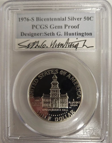 1976-S Kennedy Silver Bicentennial Half Dollar PCGS GEM PROOF SGH Label !!