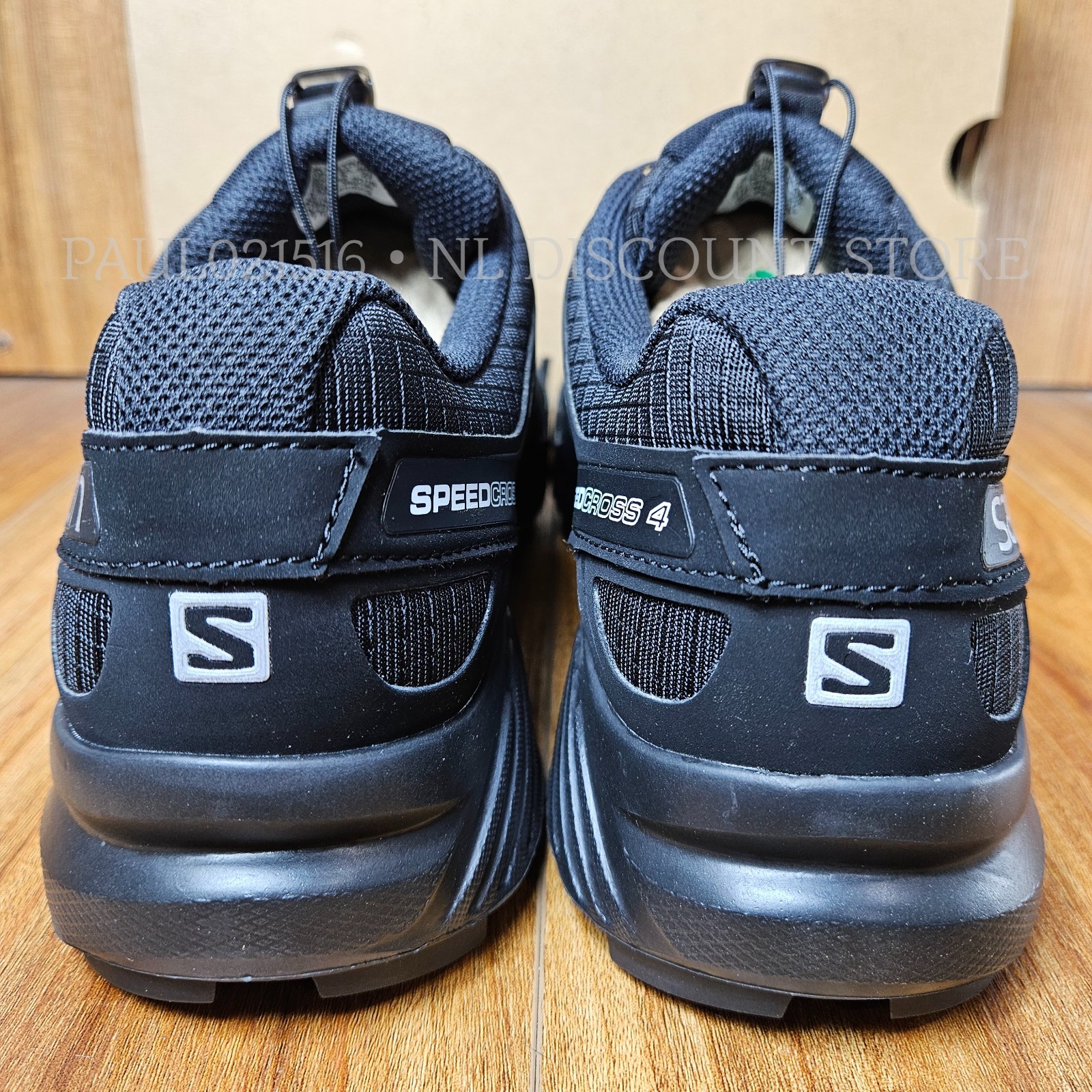 SALOMON scarpe da trekking da uomo Speedcross 4 da trail running adatte ~ nere ~ taglia 9