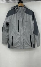 Trespass Full Zip Lightweight Jacket Men's Large Gray Outdoors
