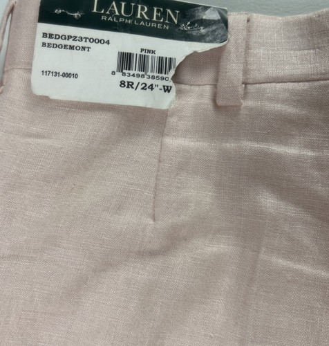 Lauren Ralph Lauren 100% Linen Pants Boys 8R /24” W Pink Suit Dress Pants NWT - Picture 10 of 10