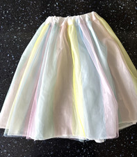 Toddler Girls Rainbow Tutu Skirt - One Size - Party/ Dress Up/ Costume