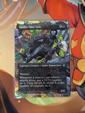 Spider-Man Noir (Borderless) Marvel's Spider-Man Legendary Creature MTG NM 