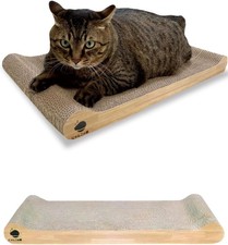 NyankonoYado No Mess 1-Year Durable Cat Scratcher, standard size, Brown