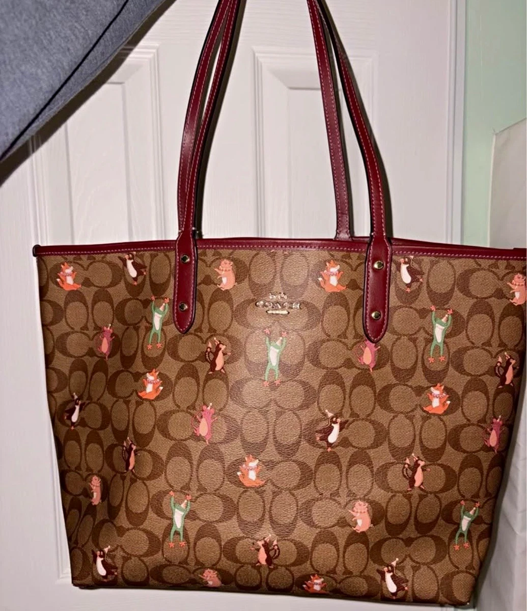 Coach Signature Red Tote for sale | eBay