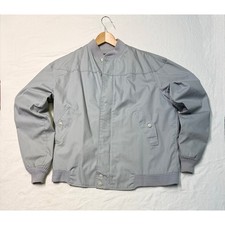 Vintage La Paz Catalina Men's Blue Full Zip gray Bomber Jacket Size 42-Long