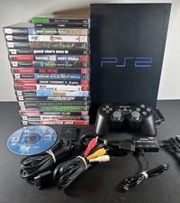Sony PlayStation 2 PS2 Fat Console Bundle SCPH-50001-1 Controlador OEM y 20 Juegos