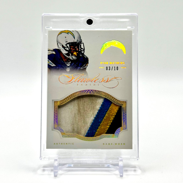2014 Flawless Ryan Mathews Game-Used Prime Patch Dirty Gold #/10 SSP Chargers