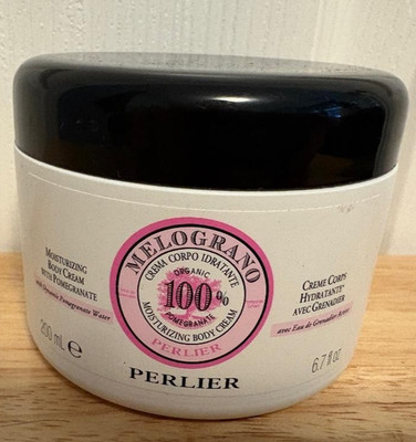 Perlier Melograno Moisturizing Body Cream with Pomegranate 6.7 oz Sealed Top