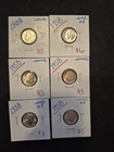 6 Beautiful Uncirculated + 1958 Silver Roosevelt Dimes