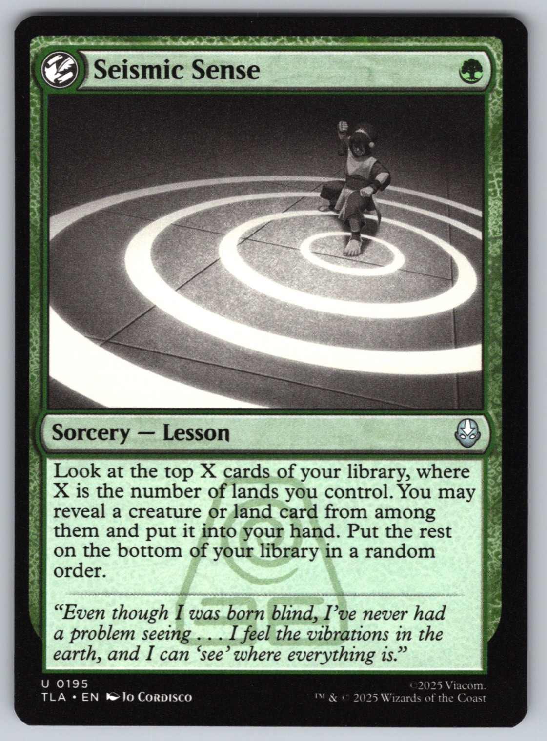 Seismic Sense U Avatar: The Last Airbender #195 NM Normal