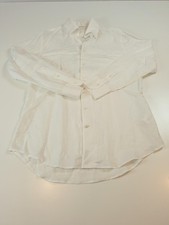 Suitsupply Shirt Mens 17 43vWhite Linen Cotton Extra Slim Fit Formal