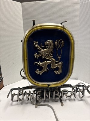 Vintage Lowenbrau Neon Beer Sign – Rare German Brewery Bar Light