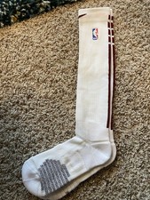 Nike NBA Authentic XL Knee High Socks White Quick Player Team Issued On Court