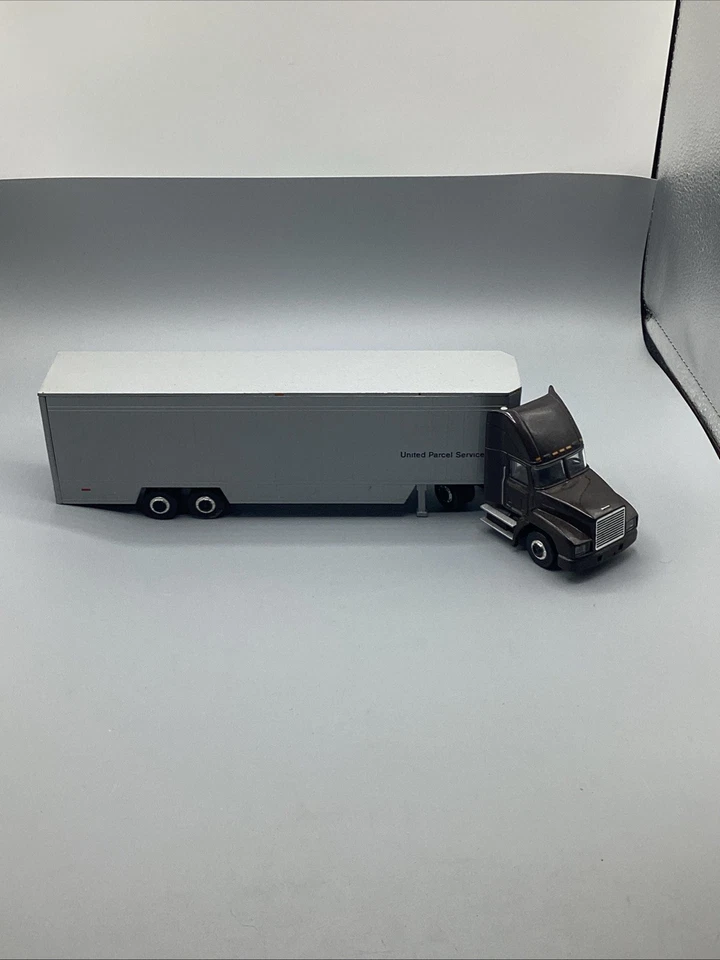 老式 HERMANN Marketing Die Cast UPS 半拖拉机拖车喂料卡车 1623 — 第 3/4 张图片