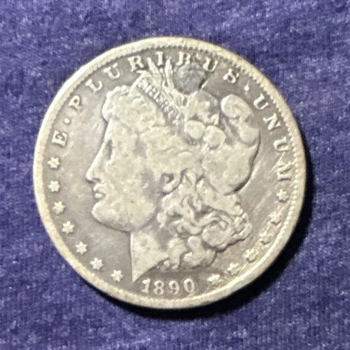 1890 Morgan Silver Dollar Circulated US Coin 0.9 Fineness $1