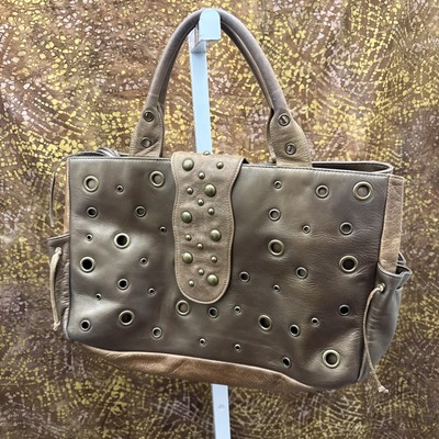 Fabulous Leather Carlos Falchi Bohemian Tote! Very High Quality Leather! Nice