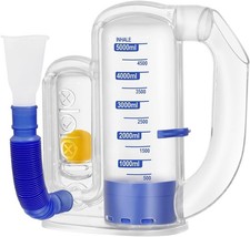 Breathing Trainer for Adults,Breathing Exercise Device for Lungs, 5000Ml Volume