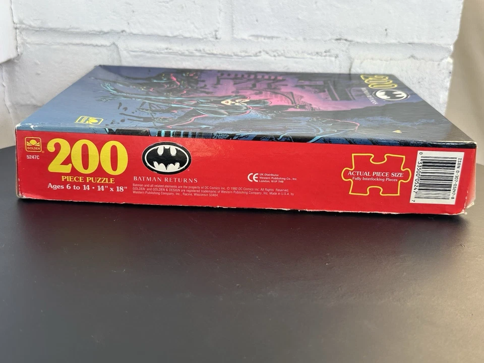 Batman Returns 1992 DC Toy  Puzzle Catwoman 200 Piece Puzzle - Image 2 of 4