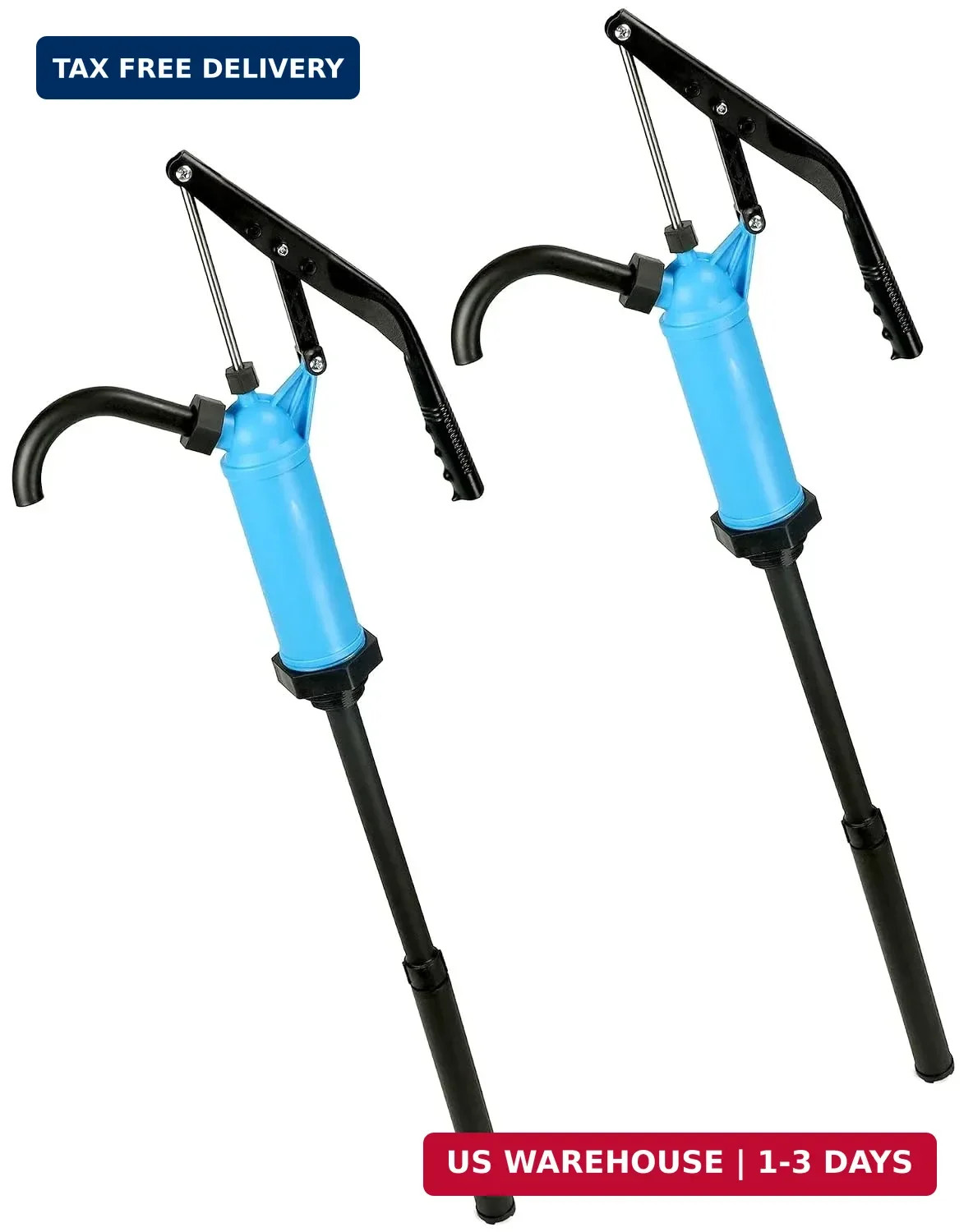 Hand Pump, Siphon Pump, 2 Pack, Fluid Transfer Pump, 55 Gallon Drum Pump, 5 Gall