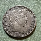 1912-S Barber Quarter Nice Original AU Details