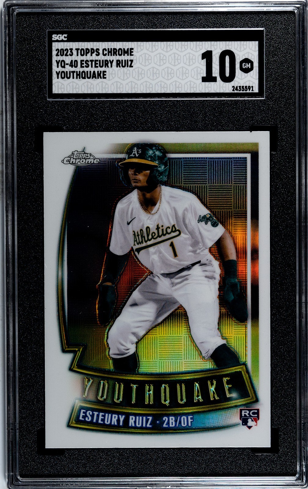 Esteury Ruiz 2023 Topps Chrome Youthquake #YQ-40 (RC)
