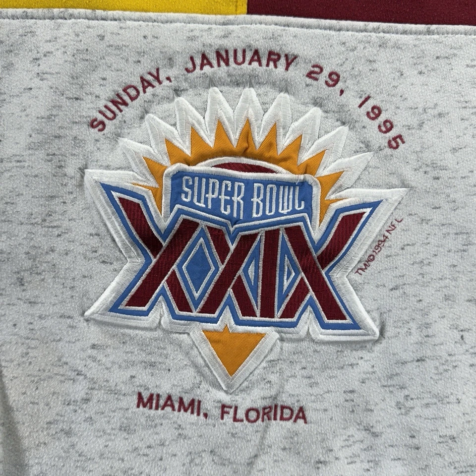 Sudadera De Colección Chargers & 49ers NFL Super Bowl XXIX Talla XL Cuello Redondo Foto 2 de 4