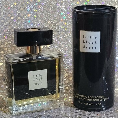 Avon LITTLE BLACK DRESS Perfume Spray 1.7oz & Body Powder ~ NEXT DAY FAST SHIP