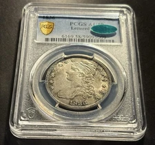 1836 Capped Bust Half Dollar, Lettered Edge — PCGS AU58 CAC ✅ Toned 🌈