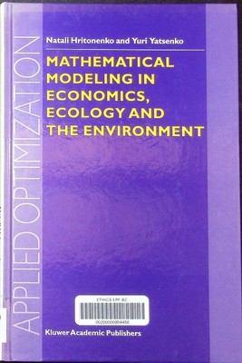 Mathematical modeling in economics, ecology and the environment. Applied optimiz
