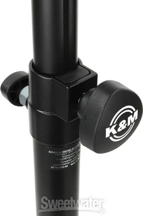 Suporte de Alto-falante Base Redonda K&M 26735 - Preto - Imagem 3 de 4