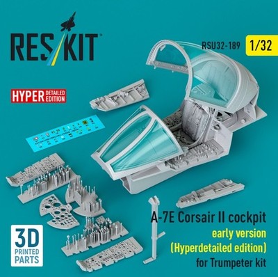 Reskit RSU32-0189 1:32 A-7E Corsair II early cockpit (Hyperdetailed edition)