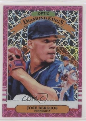 2019 Donruss Optic Diamond Kings Pink Velocity Prizm 110/199 Jose Berrios #7 rg2